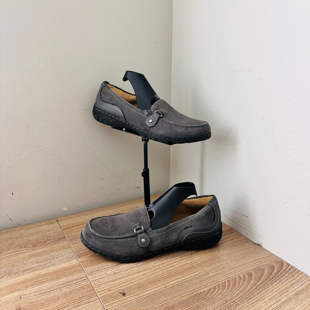Naturalized Natural Sole Gray Suede Slip On Shoes Women’s Size 7
